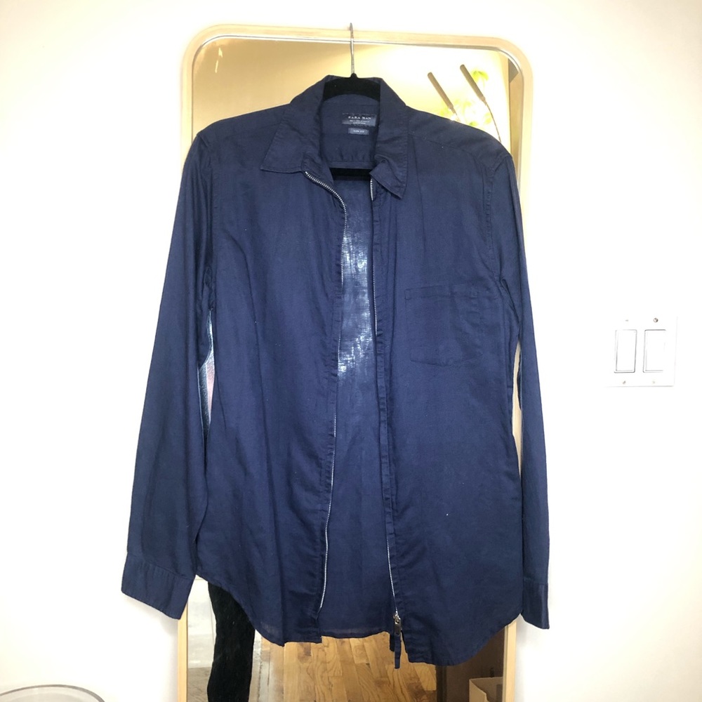 Zara zipper shirt